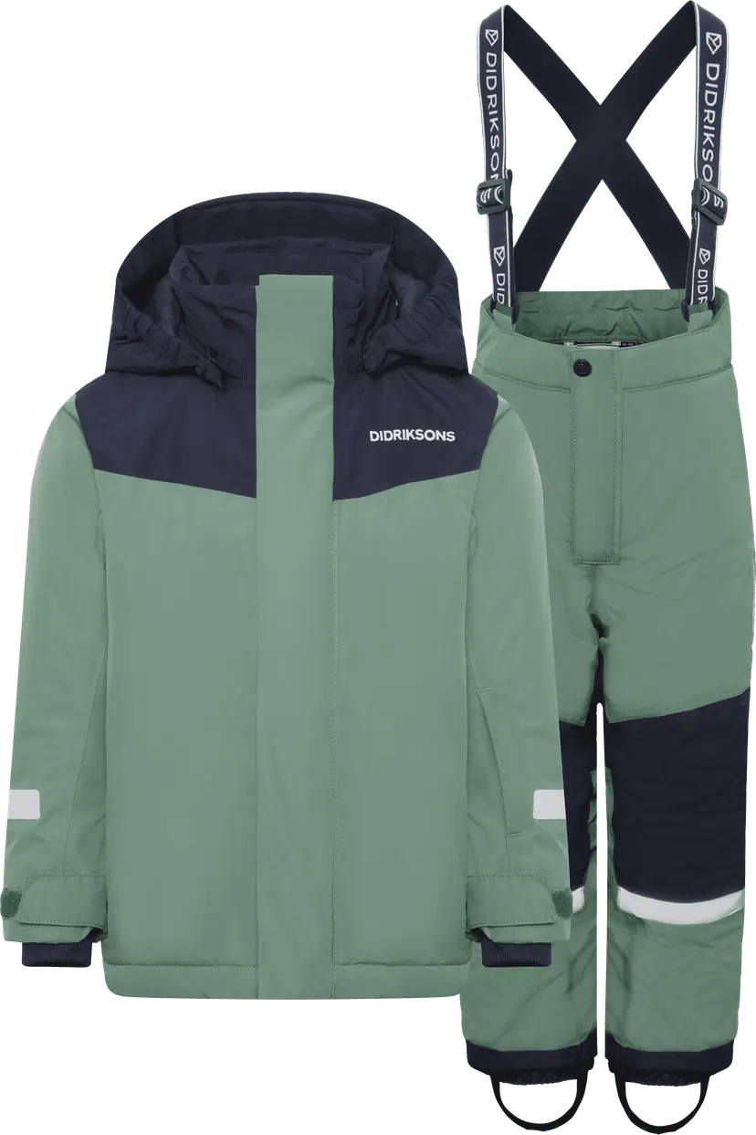 Didriksons Didriksons Kids' Skare Set Dark Moss