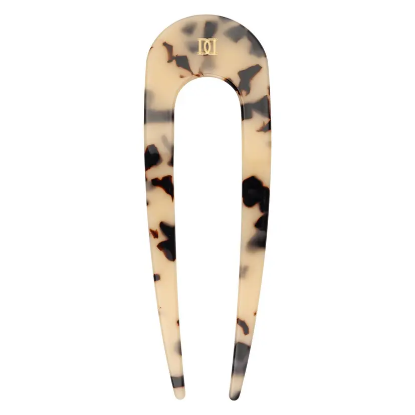 Dark French Hair Pin Sand Tortoise