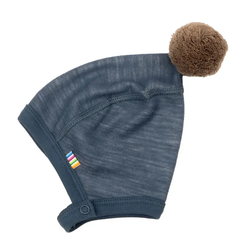 Joha Babylue i ull m. bambus innerst "Propeller" Blue