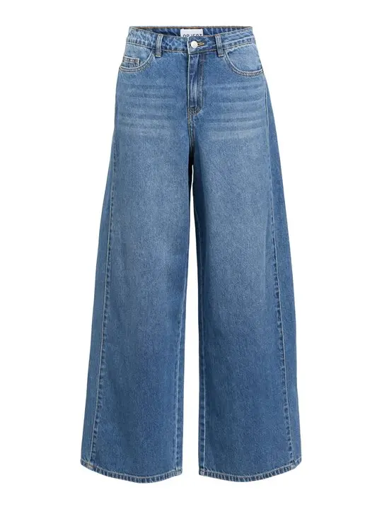 Object Object - Moji Zarafine Hw Super Wide Jeans -  Dark Blue Denim