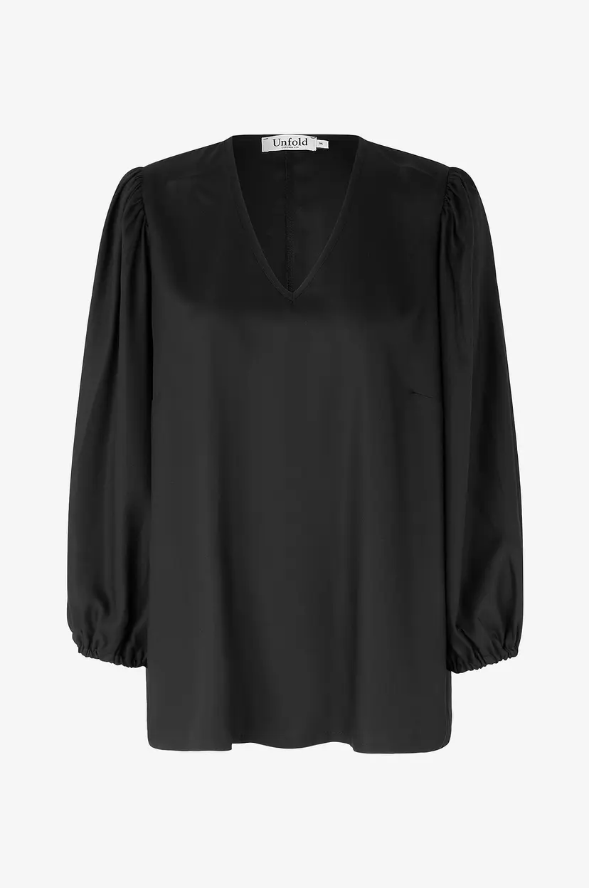 Unfold Copenhagen Bluse Mona - Svart