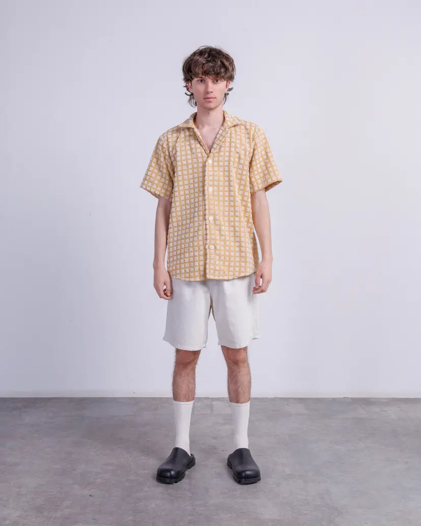 Oas OAS Sculpt Box Terry Cuba Yellow Short sleeve shirt