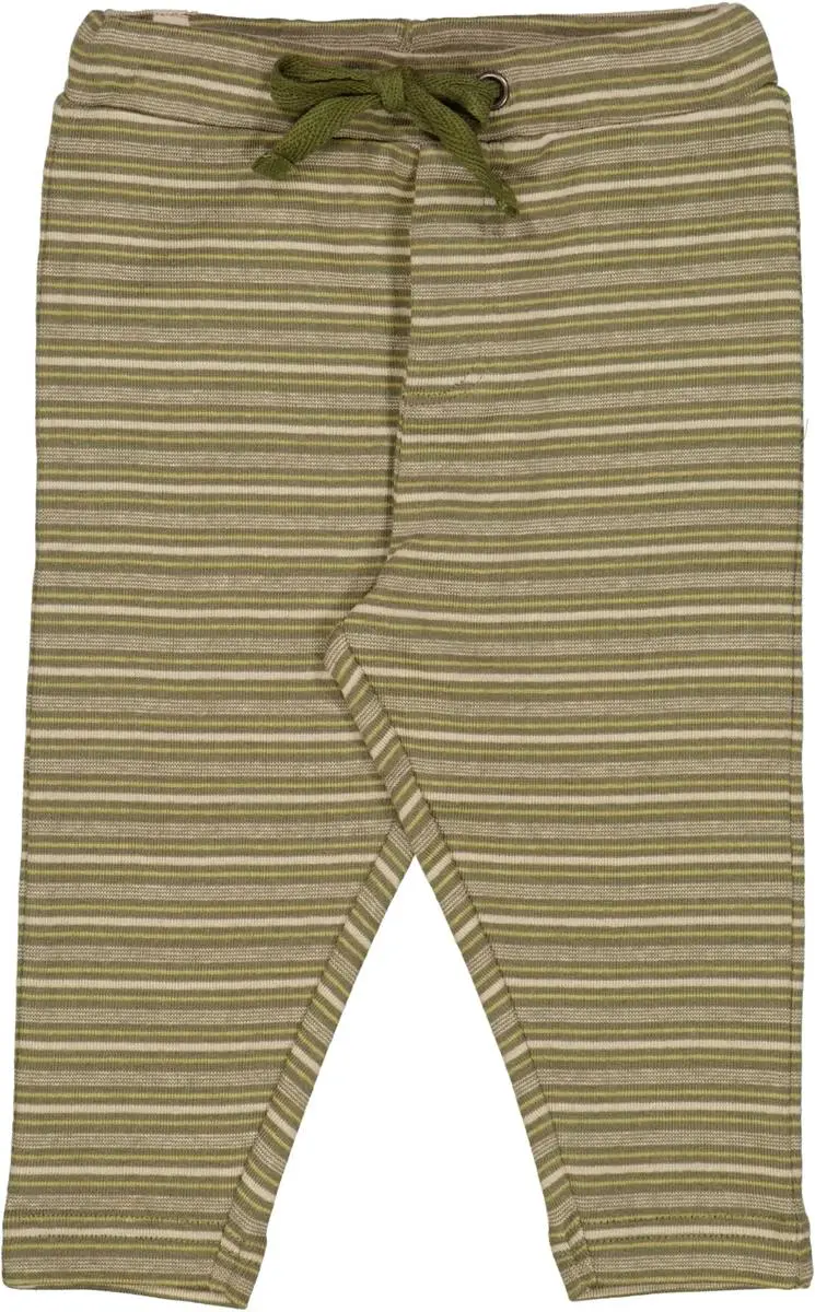 Wheat Wheat Soft Bukse Manfred Heather Green Stripe (56 / 1-2 mnd)