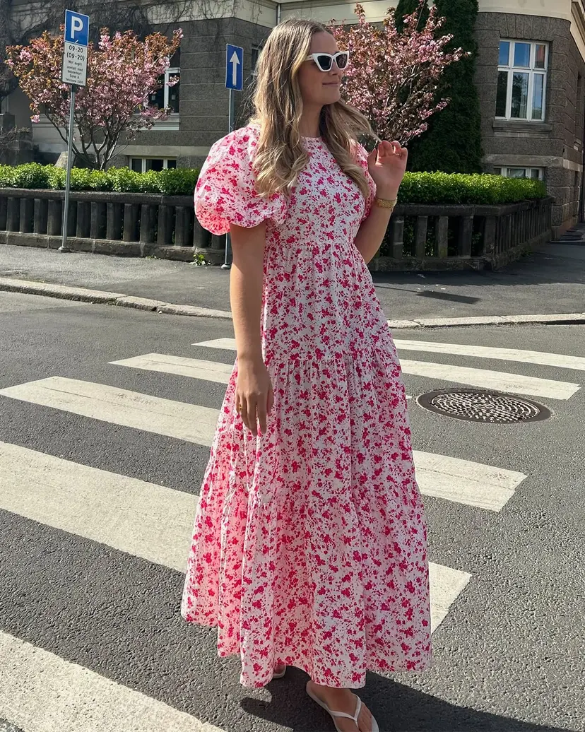 Y.A.S Maxikjole Colea - Rosa - Str 36