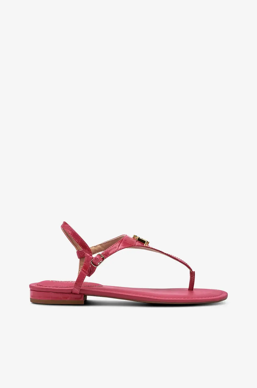 Lauren Ralph Lauren Sandaletter Large Croc Emboss-Ellington-SN-Csl - Rosa
