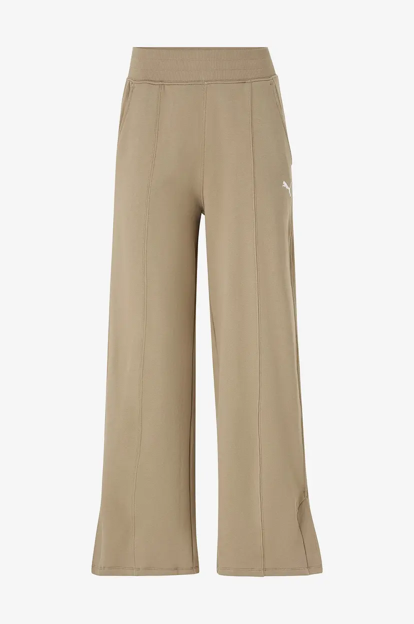 Puma Bukser HER High Waist Straight Pants FL - Beige