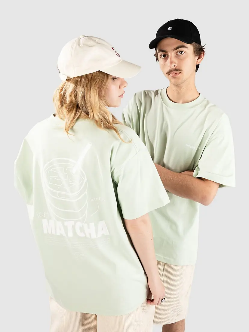 Another Cotton Lab Another Cotton Lab Matcha Oversized T-skjorte grønn
