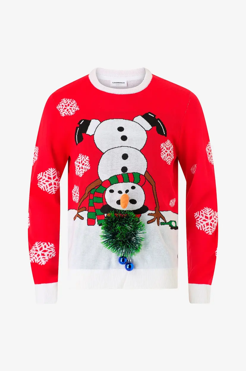 Lindbergh Julegenser 3D Interactive Xmas Knit - Rød