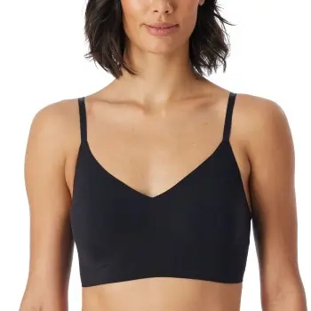 Schiesser Schiesser BH Invisible Soft Bustier Padded Bralette Svart 40 Dame