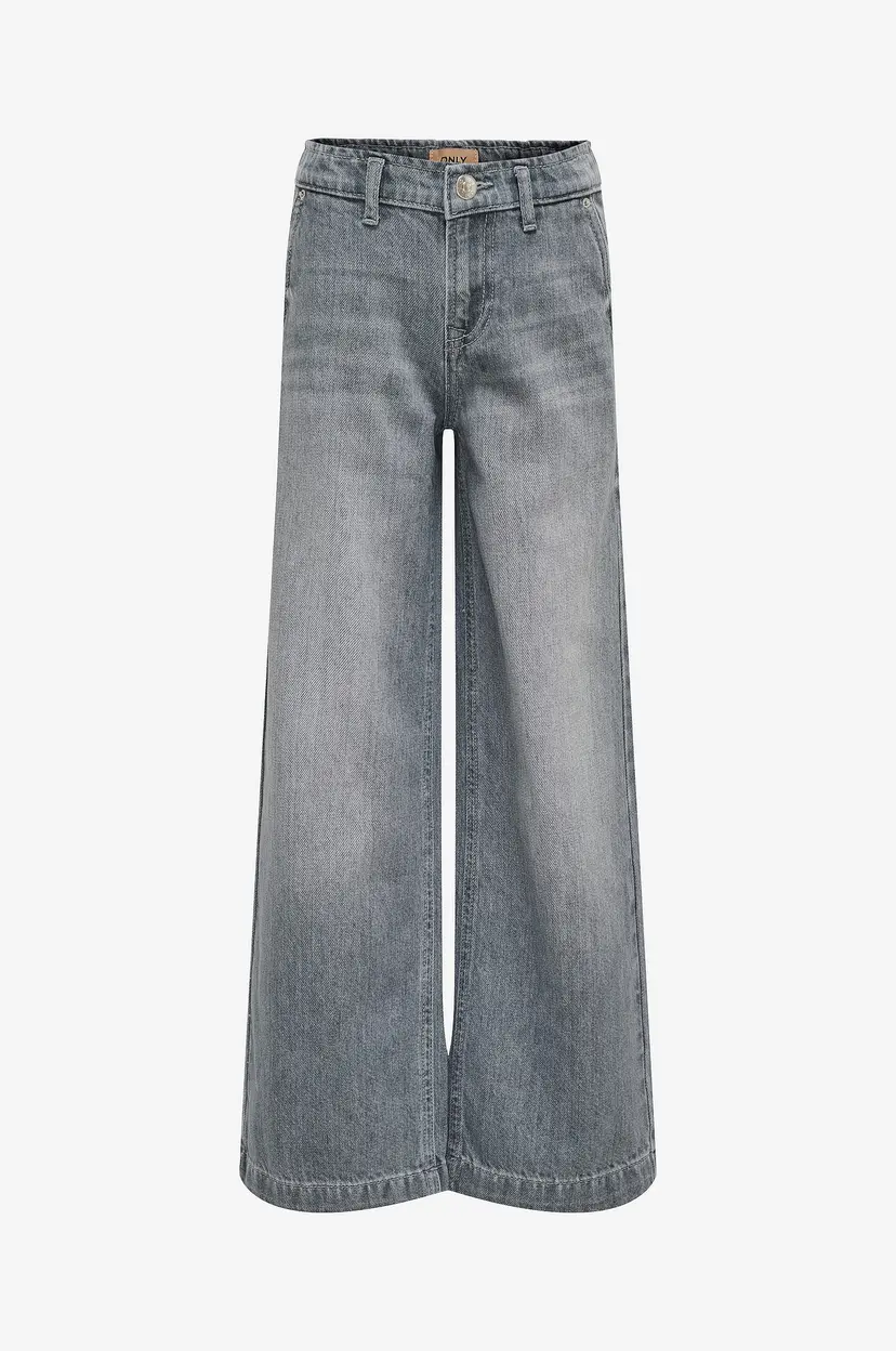 Kids Only Jeans kogComet Wide Leg Dnm - Grå