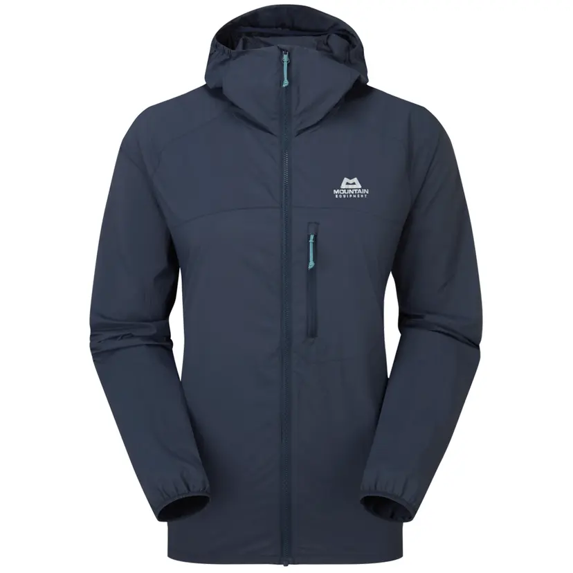 Mountain Equipment Mountain Equipment W'S Aerofoil Hooded Jacket Blue Nights