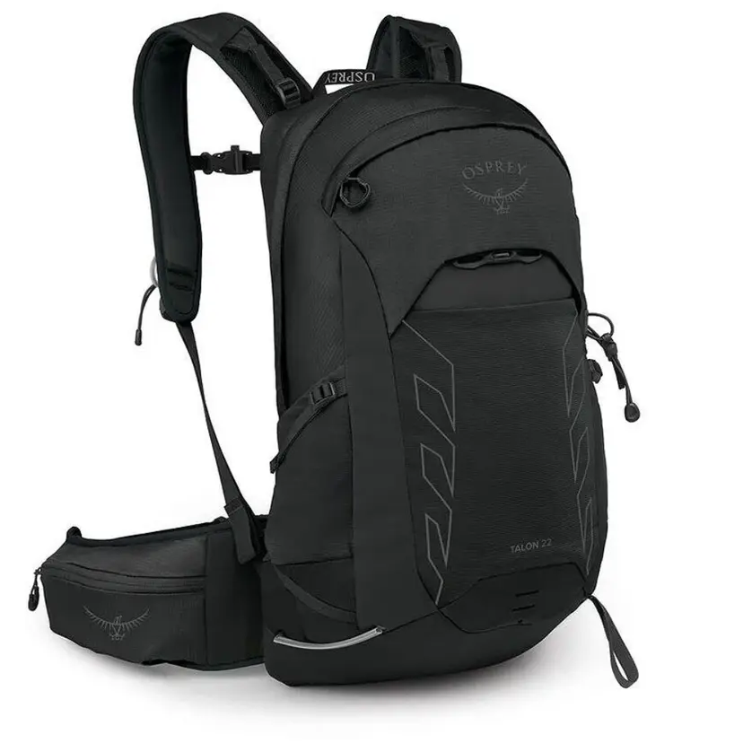 Osprey Osprey Talon 22 Extended Fit Herre Black/Coal Grey