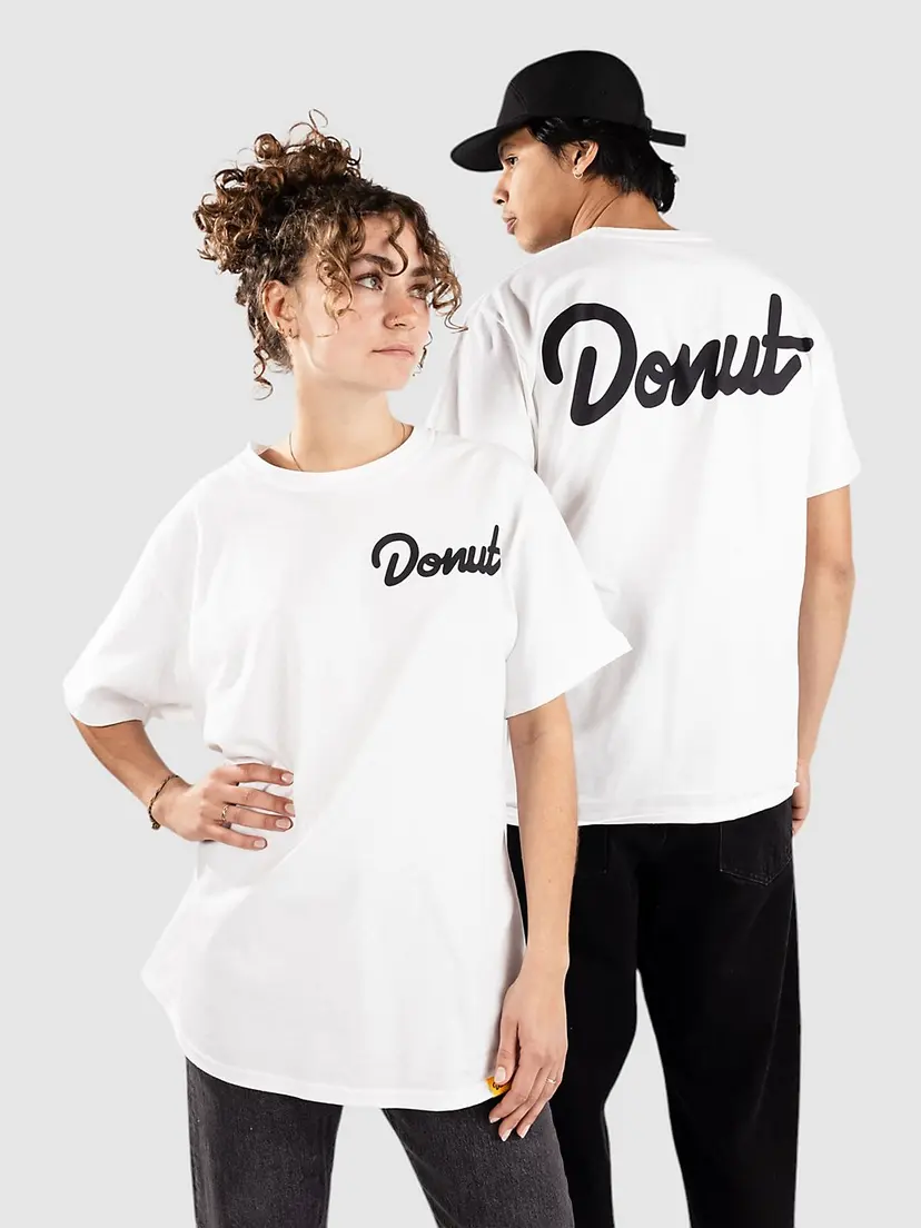 Donut Donut Og Logo T-skjorte hvit