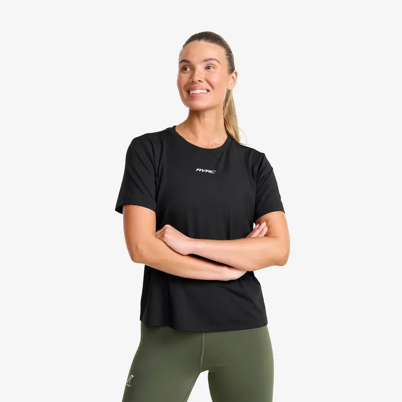 RevolutionRace Direction Active T-shirt Dame Black