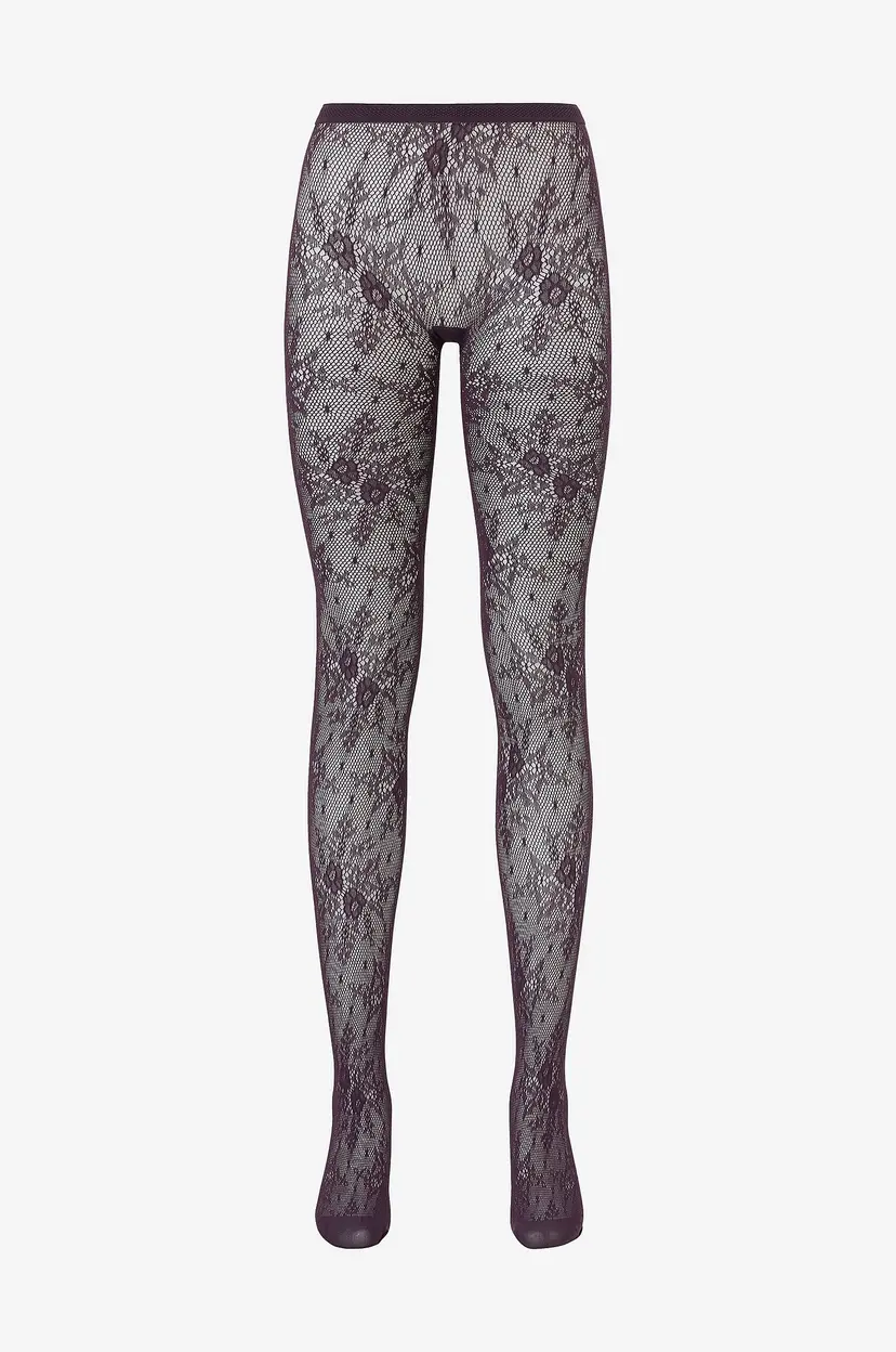 Swedish Stockings Strømpebukser Rosa Lace Tights - Lilla