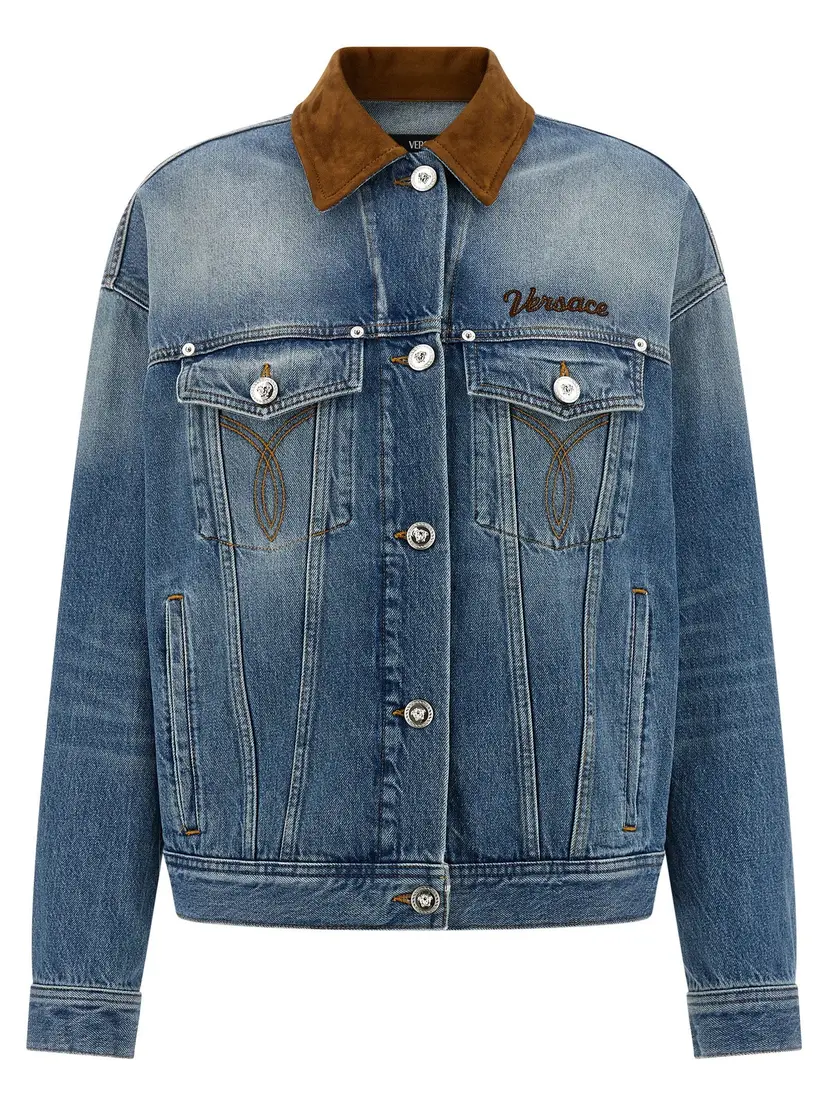 Versace Versace Denimjakker – Blå