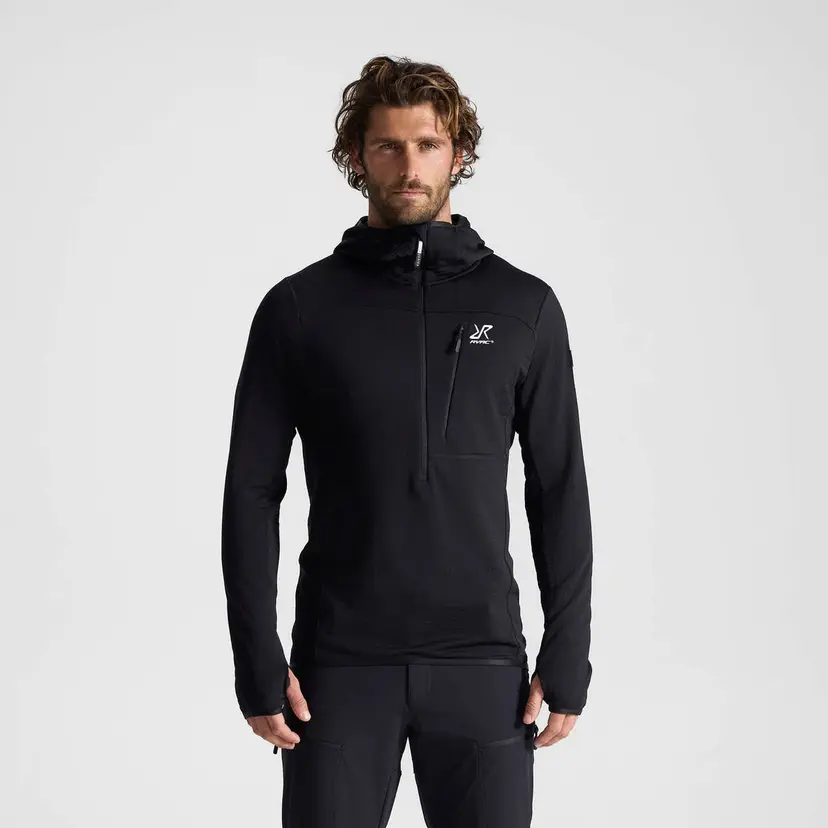 RevolutionRace Ultra Light Mid Hood Herre Black