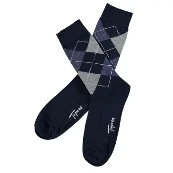 Topeco Topeco Strømper Mens Classic Socks Argyle Sand Str 41/45 Herre
