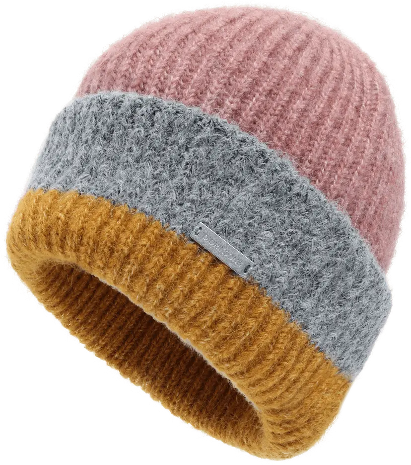 Didriksons Didriksons Women's Malin Striped Beanie Ash Rose Multicolour