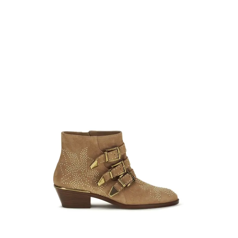 Chloé Chloé Cowboy/biker støvler – Rosa