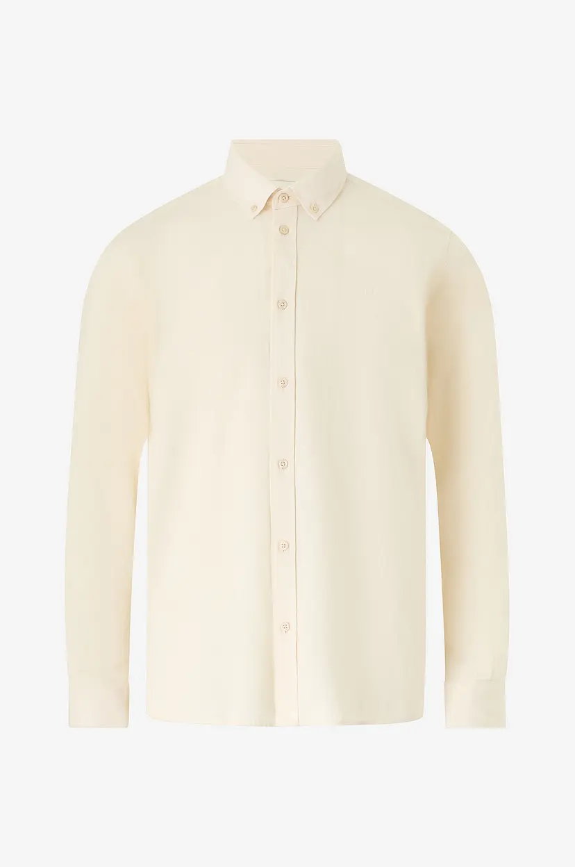 Les Deux Skjorte Konrad Cotton Linen - Hvit