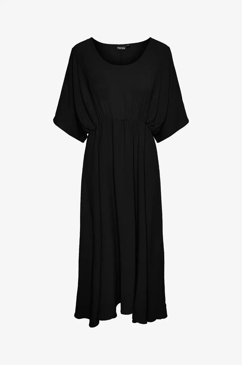 Pieces Kjole pcKlore 2/4 Midi Dress - Svart