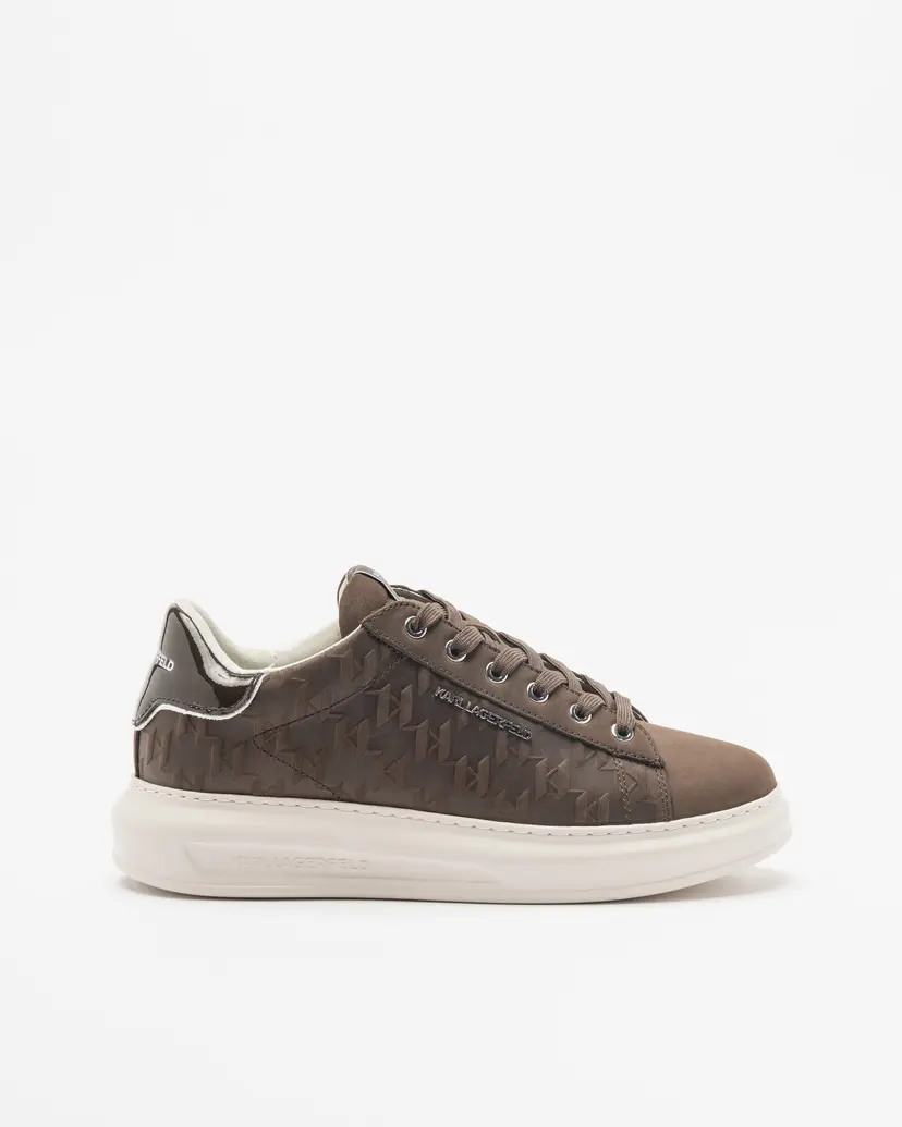 Karl Lagerfeld Karl Lagerfeld Kapri Monogram Emboss Brown Sneakers