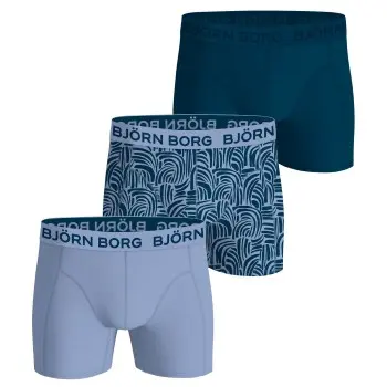 Björn Borg Björn Borg 3P Bamboo Cotton Boxers Marine/Blå Medium Herre