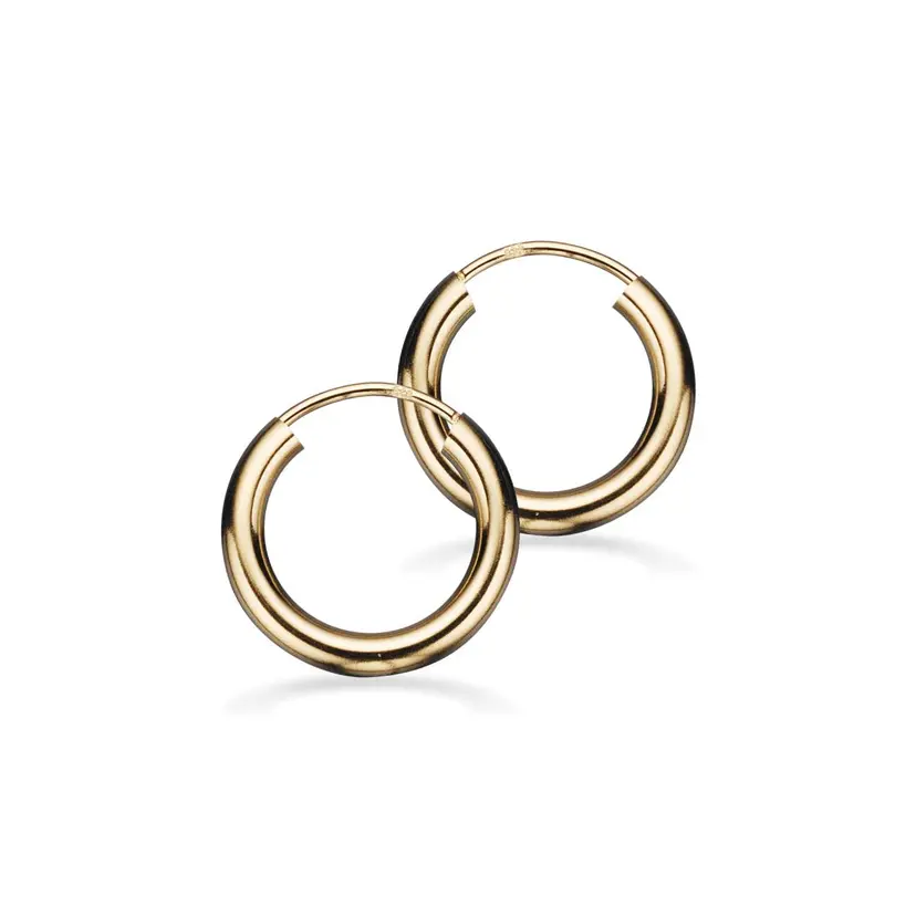 Scrouples Scrouples - 8 karat guld creoler, 15mm - 19233