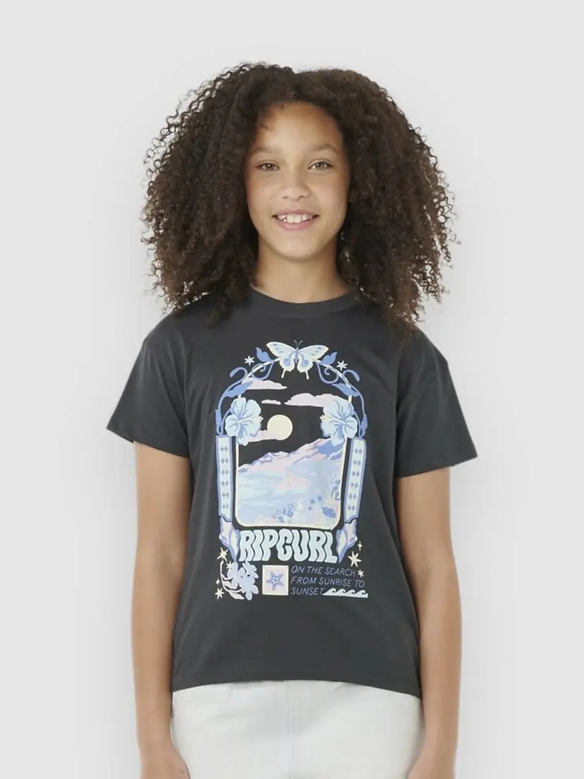Rip Curl Rip Curl Sunset Skies Art Kids T-skjorte svart
