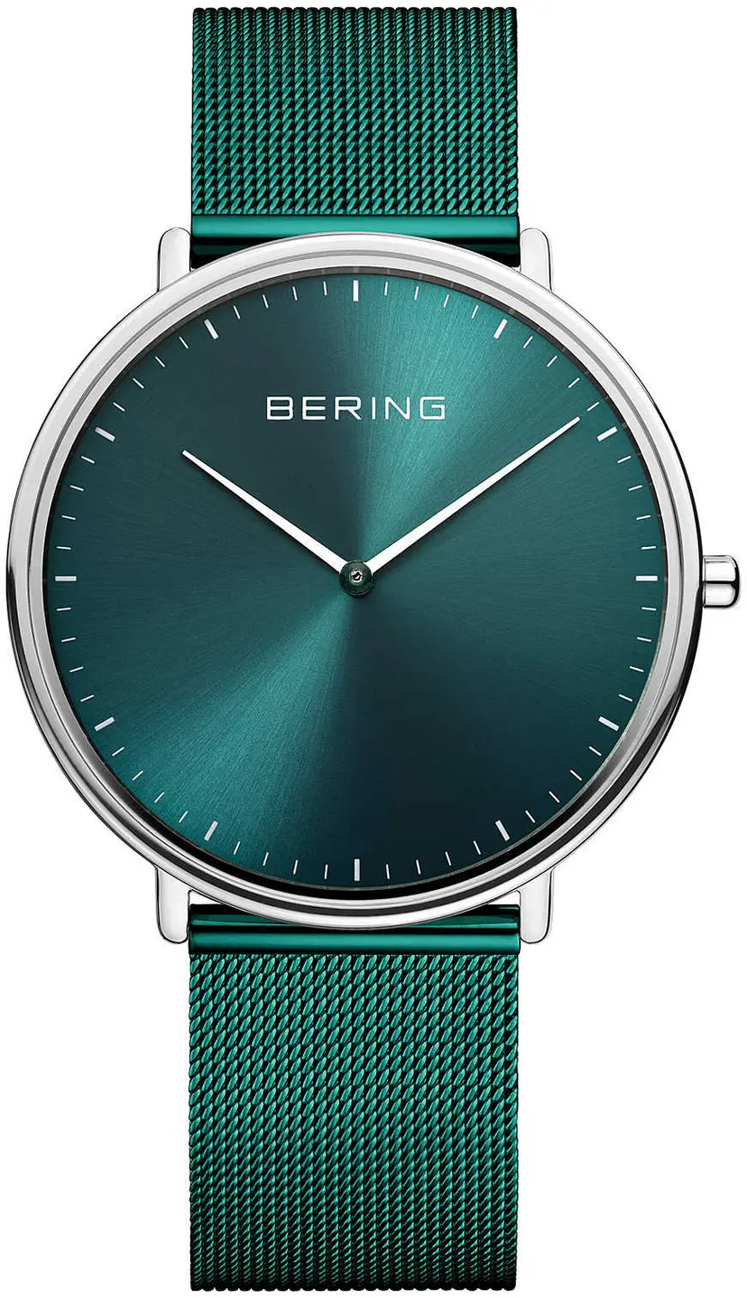 BERING Bering 15739-808 Ultra Slim Grønn/Stål Ø39 mm