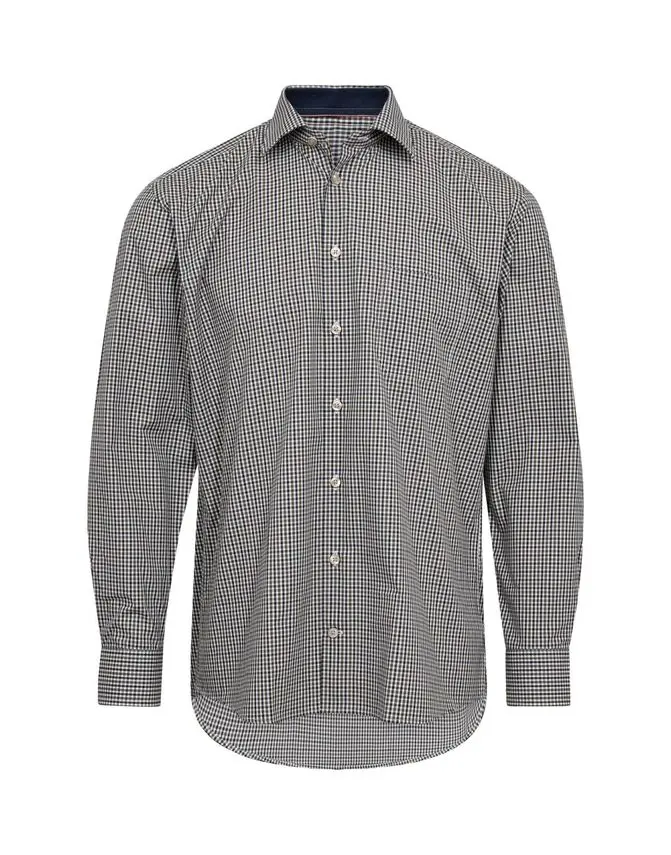 Black Blue Regular fit l/s shirt