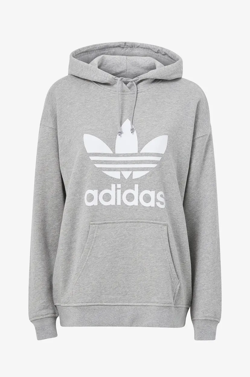 Adidas Originals Hettegenser Adicolor Trefoil Hoodie - Grå