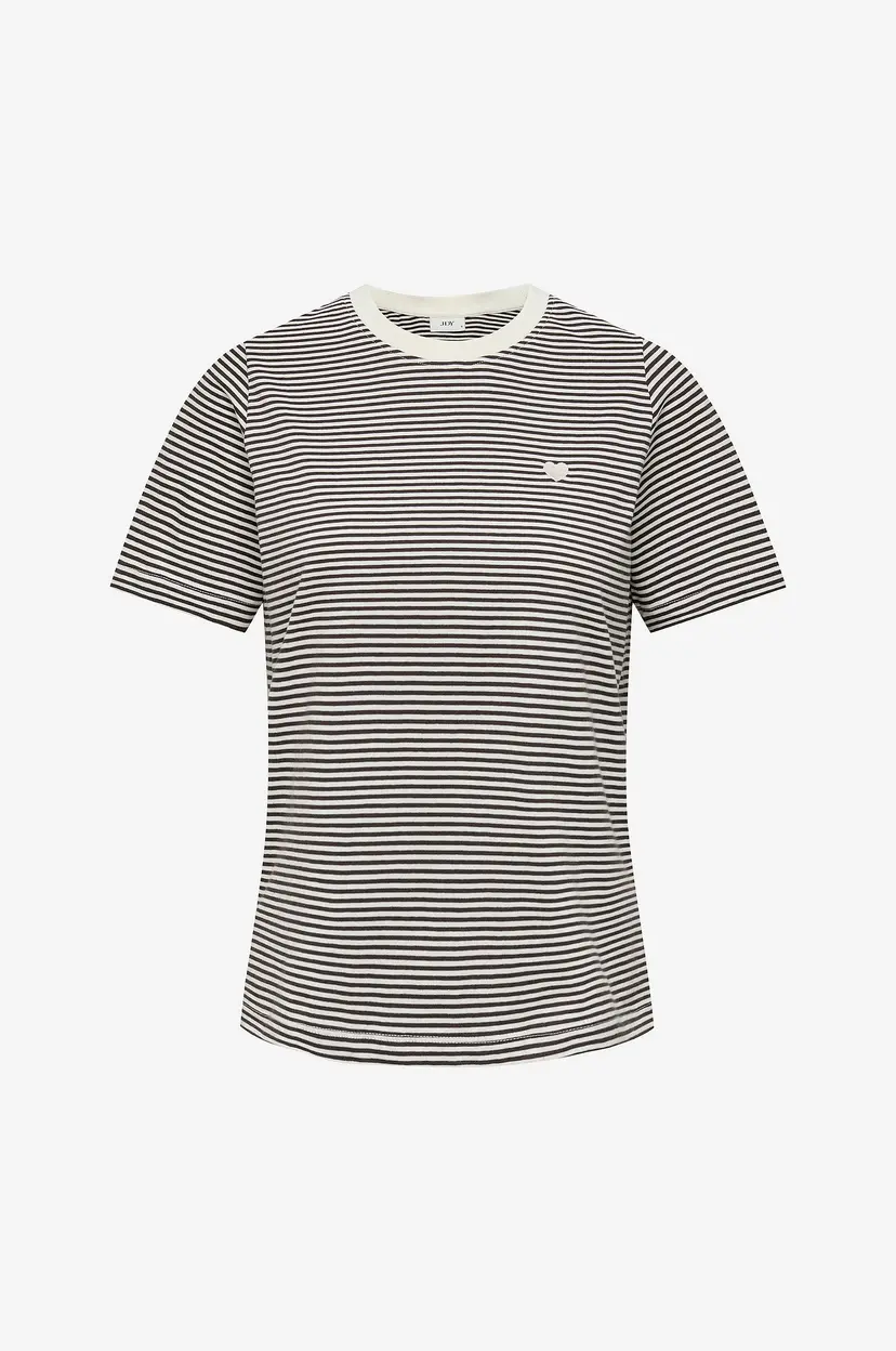 JDY T-skjorte jdyPisa S/S Print Top Jrs - Svart