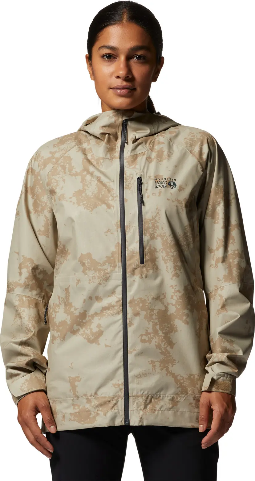 Mountain Hardwear Mountain Hardwear Women's Stretch Ozonic Jacket Moab Tan Print