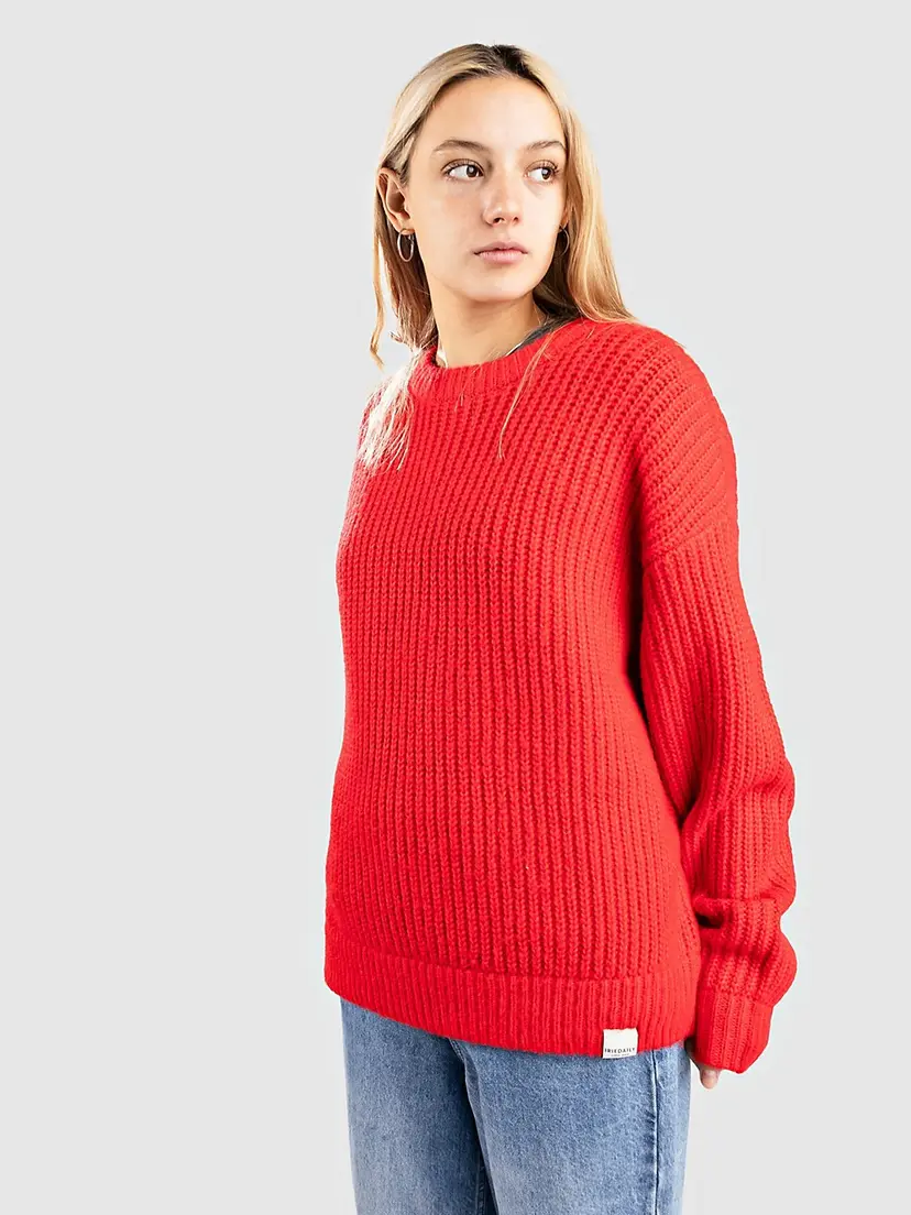 Iriedaily Iriedaily Hairiette Knit Strikket genser rød