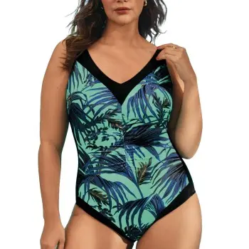 Anita Anita Leaf Deluxe Swimsuit Mixed C 38 Dame