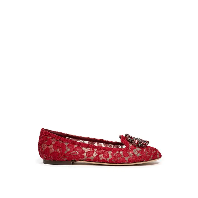 Dolce & Gabbana Dolce & Gabbana Ballerinasko – Rød