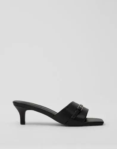 Nelly Nelly - Svart - Kitten Stiletto Mule