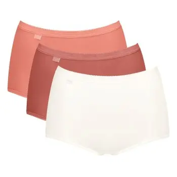 Sloggi Sloggi Truser 3P Basic Plus Maxi Colored Lakserosa bomull 38 Dame