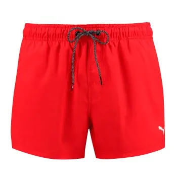 Puma Puma Badebukser Short Length Swim Shorts Rød polyester Medium Herre