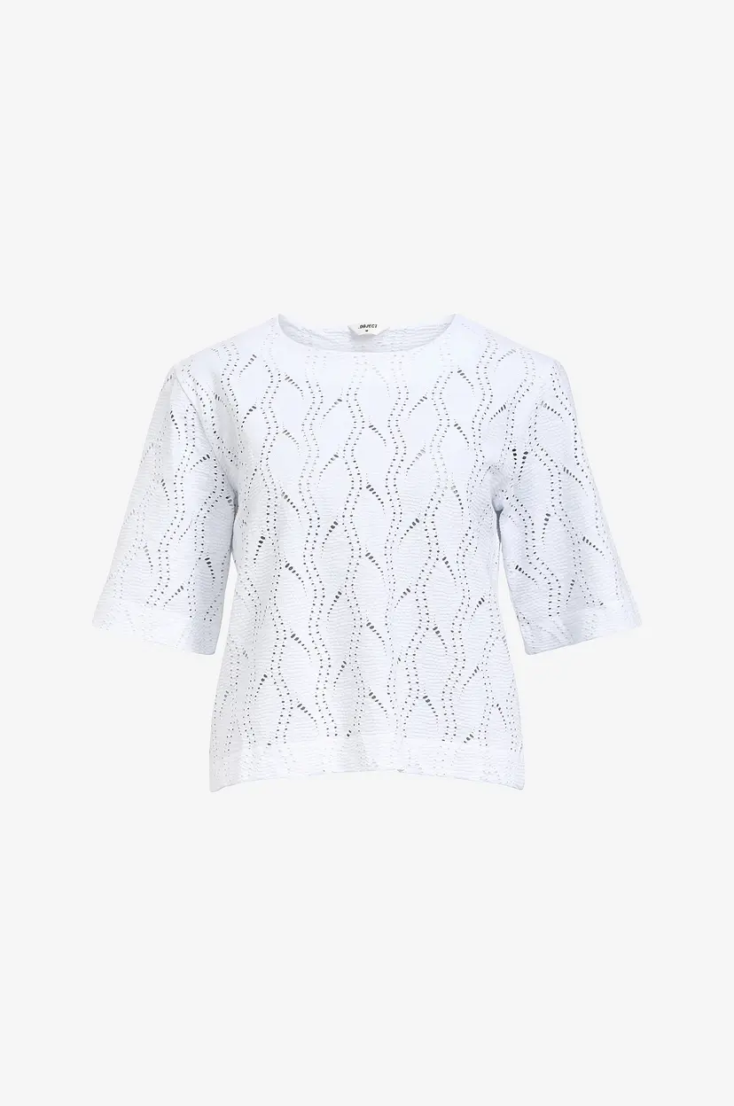 Object Collectors Item Topp objAva 2/4 LO O-neck - Hvit