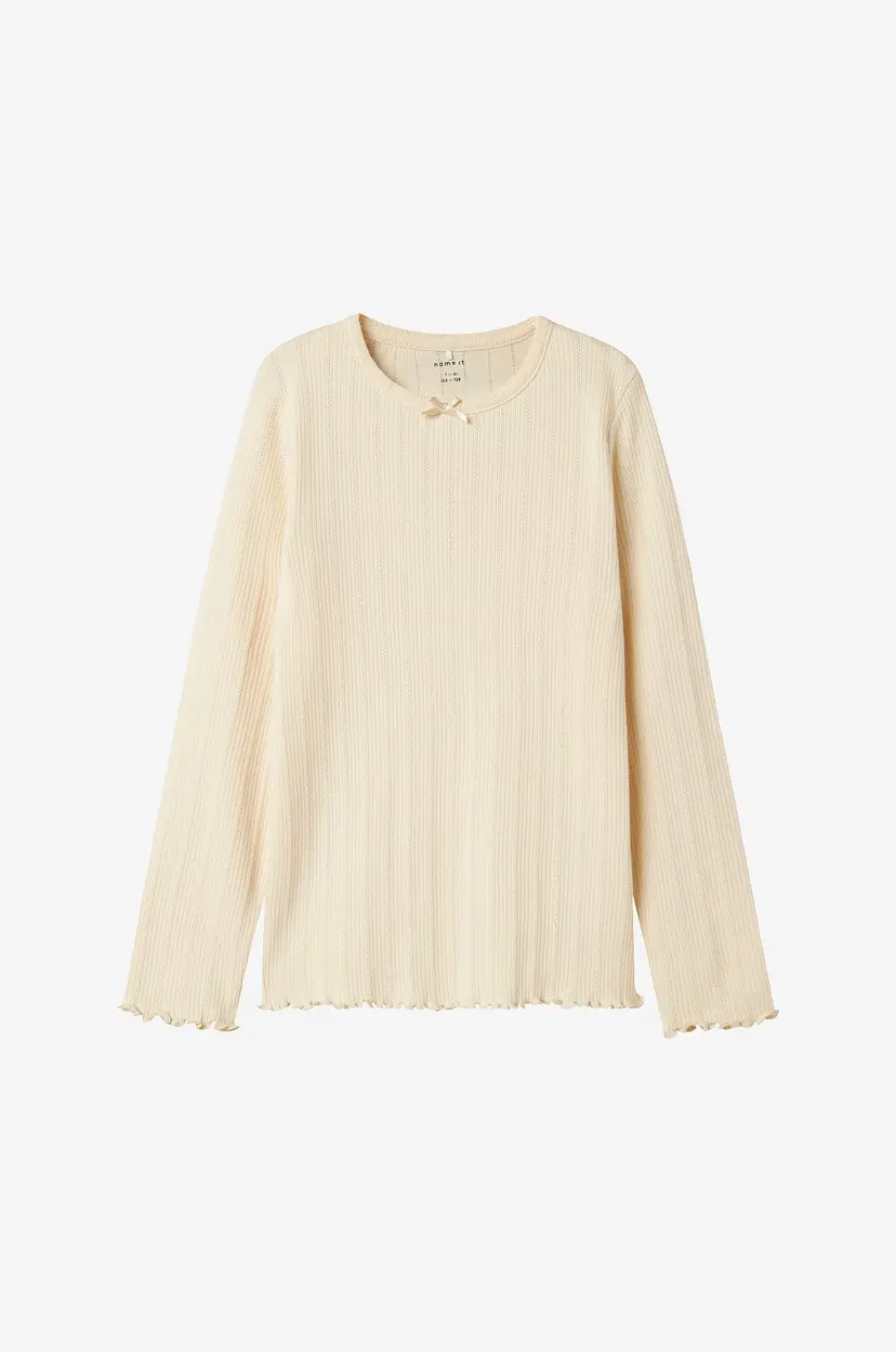 NAME IT Topp nkfNolea LS Slim PB - Natur