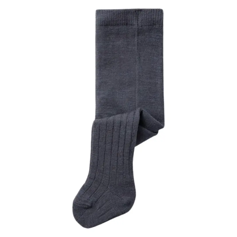 NAME IT Name It - Strømpebukse Baby Ull/ Bomull Rib Wakma Ombre Blue
