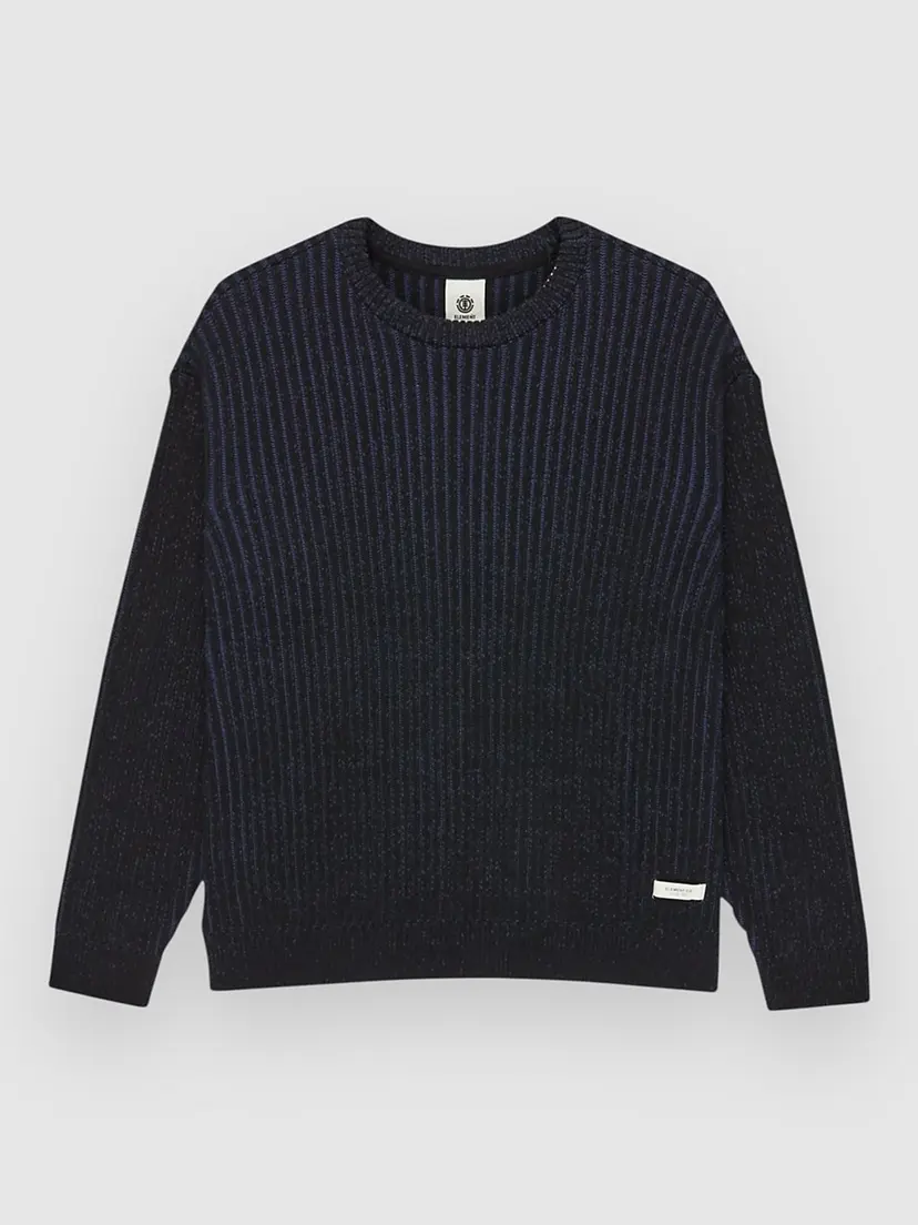 Element Element 2Tone Rib Cr Strikket genser blå