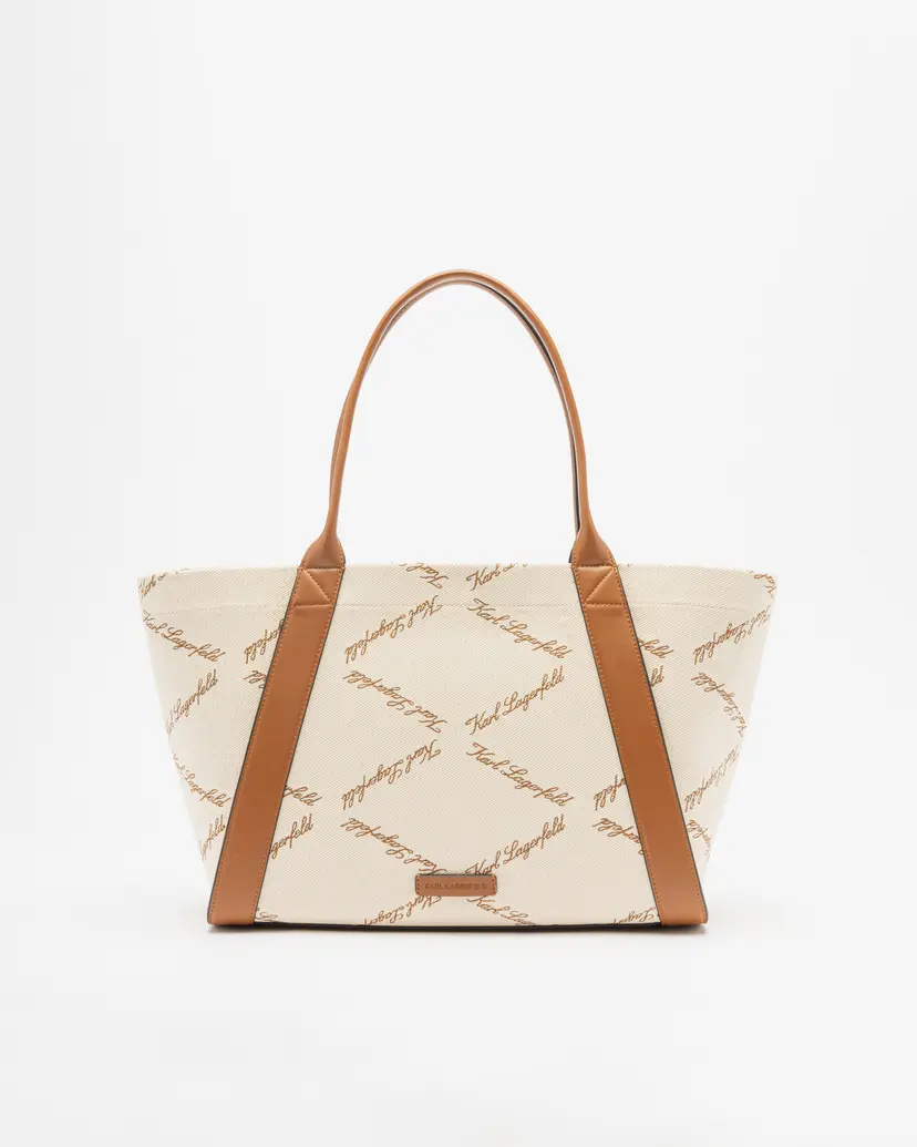 Karl Lagerfeld Karl Lagerfeld K/Ville MD Tote EMB Canvas Beige Tote bag