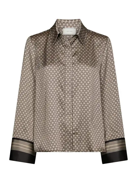Neo Noir Neo Noir - Mistan Pattern Shirt - Beige