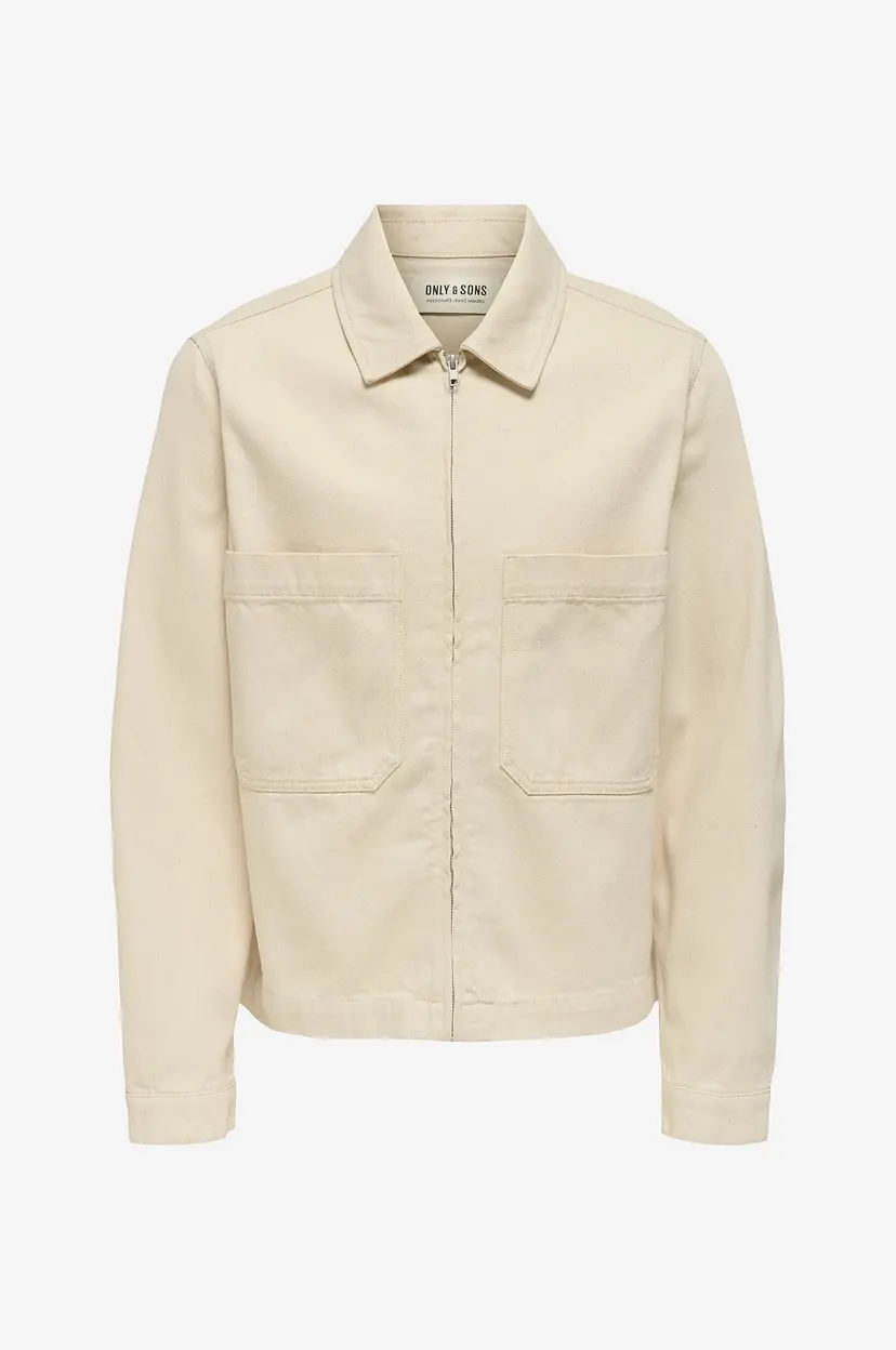 Only & Sons Denim jakke onsCassel Pim Ecru 5559 - Natur
