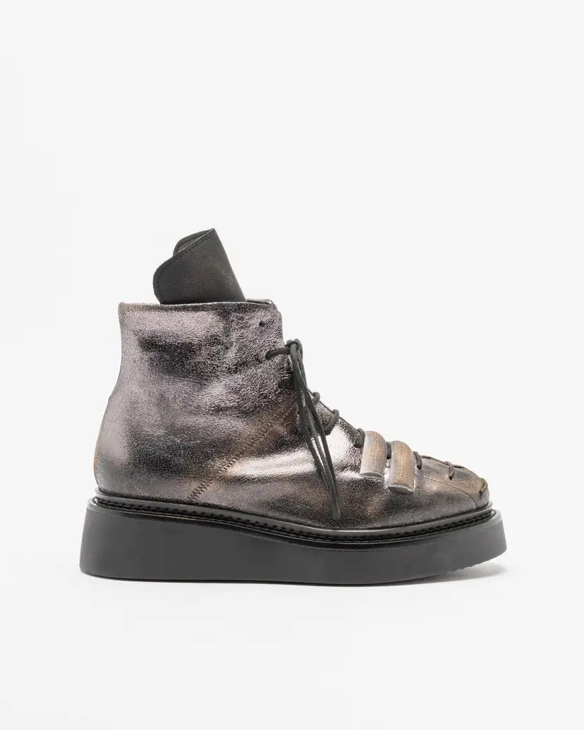 Papucei Botins Papucei MAKO Prata