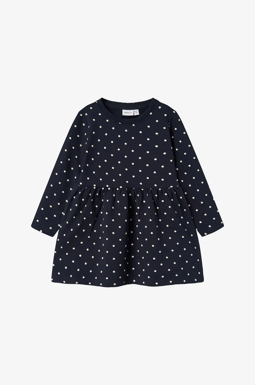 NAME IT Kjole nmfDavina LS Sweat Bru - Blå